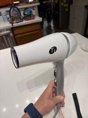 T3 Featherweight 2 Professional Hair Dryer Model 73820 White/Silver